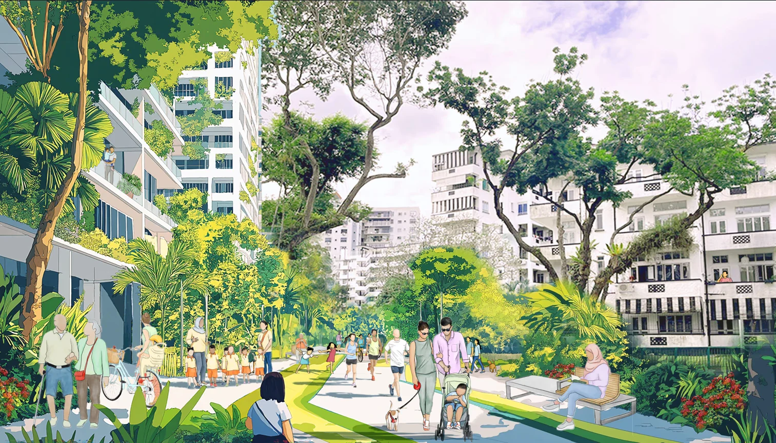 Bukit Timah Road GLS new launch condo Newton MRT District 9 Singapore Newton Urban Village artist impression URA Master Plan 2025 Singapore new launch condo precinct