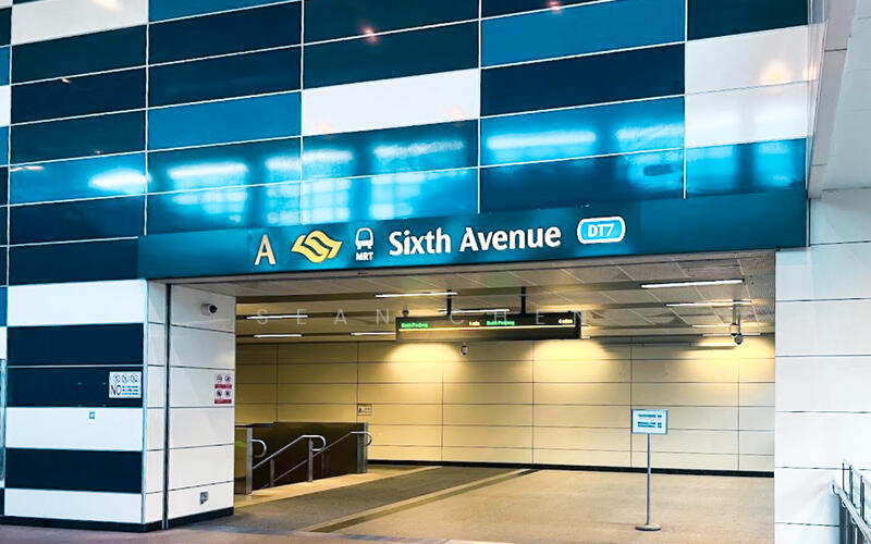 dunearn house sixth avenue mrt downtown line bukit timah Sixth Avenue MRT station Downtown Line Dunearn House walking distance Bukit Timah
